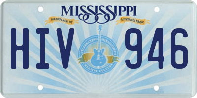 MS license plate HIV946