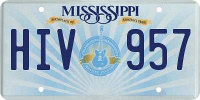MS license plate HIV957
