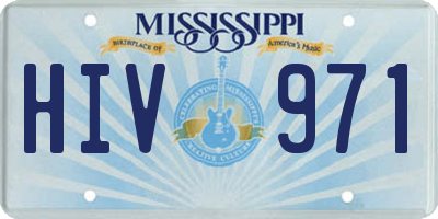 MS license plate HIV971