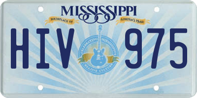 MS license plate HIV975
