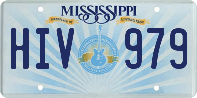 MS license plate HIV979