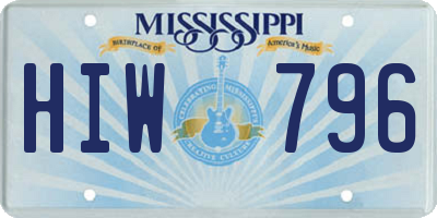 MS license plate HIW796