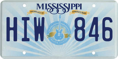 MS license plate HIW846