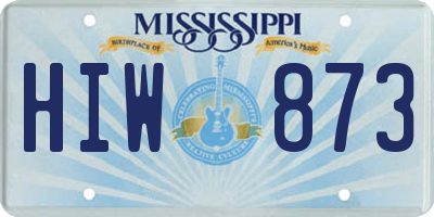 MS license plate HIW873