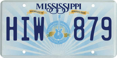 MS license plate HIW879