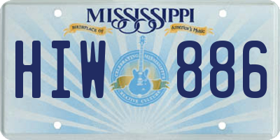 MS license plate HIW886