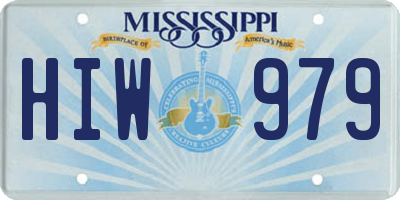 MS license plate HIW979