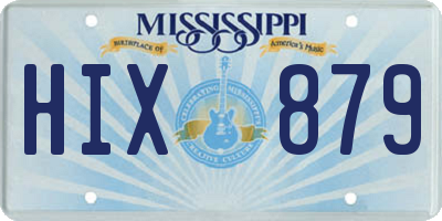 MS license plate HIX879