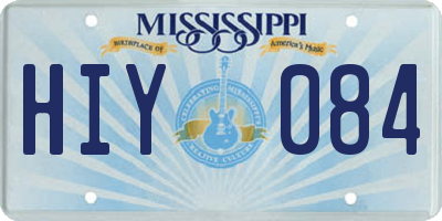 MS license plate HIY084