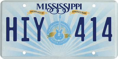 MS license plate HIY414