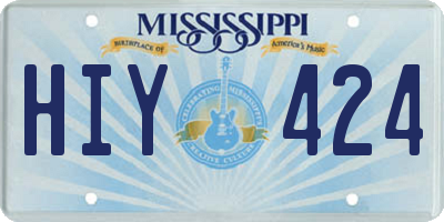 MS license plate HIY424