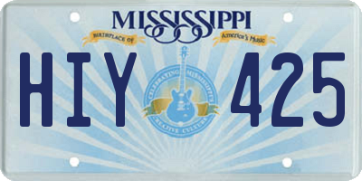 MS license plate HIY425
