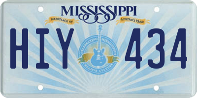 MS license plate HIY434