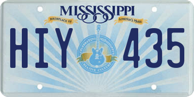 MS license plate HIY435