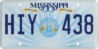 MS license plate HIY438