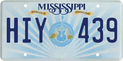 MS license plate HIY439