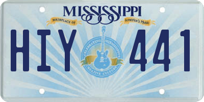 MS license plate HIY441