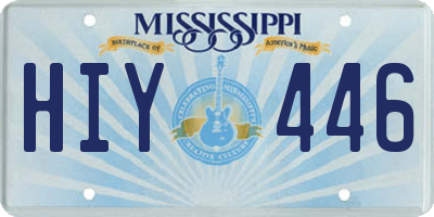 MS license plate HIY446