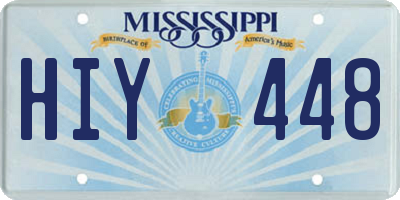 MS license plate HIY448