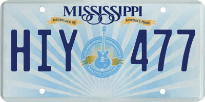MS license plate HIY477