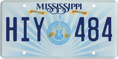 MS license plate HIY484