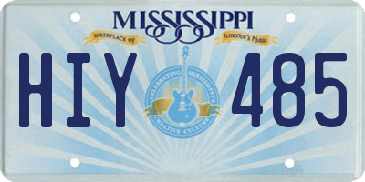 MS license plate HIY485