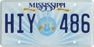 MS license plate HIY486