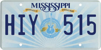 MS license plate HIY515