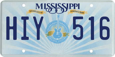 MS license plate HIY516