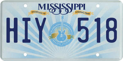MS license plate HIY518