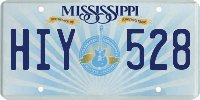 MS license plate HIY528