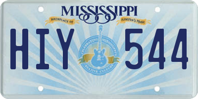 MS license plate HIY544