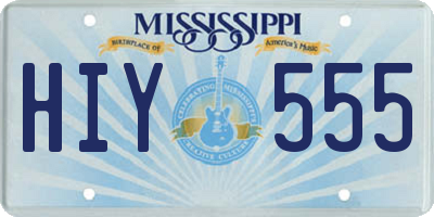 MS license plate HIY555