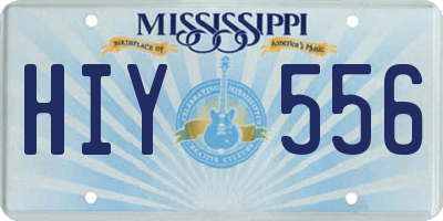 MS license plate HIY556