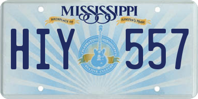 MS license plate HIY557
