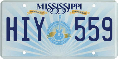 MS license plate HIY559