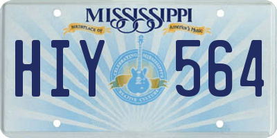 MS license plate HIY564