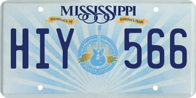MS license plate HIY566