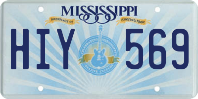 MS license plate HIY569