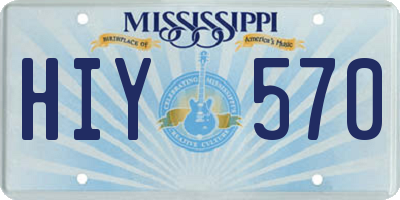 MS license plate HIY570