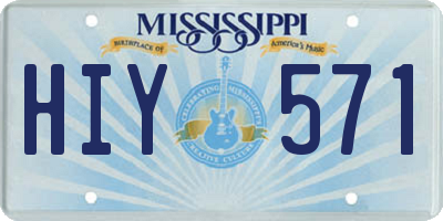 MS license plate HIY571