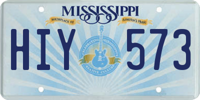 MS license plate HIY573