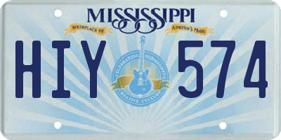 MS license plate HIY574