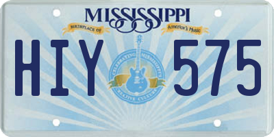 MS license plate HIY575