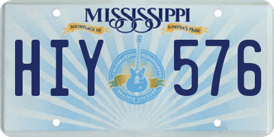 MS license plate HIY576