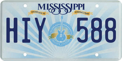 MS license plate HIY588
