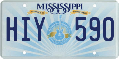 MS license plate HIY590