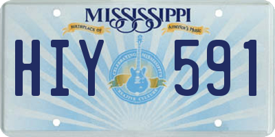 MS license plate HIY591