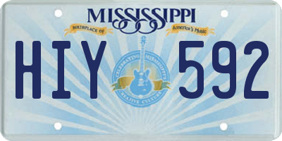 MS license plate HIY592