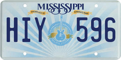 MS license plate HIY596